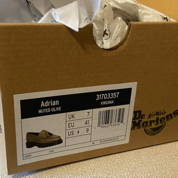 Dr Martens - Adrian Loafers - Muted Olive - Brand New - Picture 3 of 6